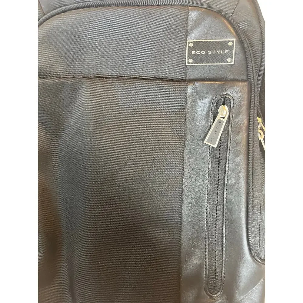 Black ECO STYLE Laptop Backpack